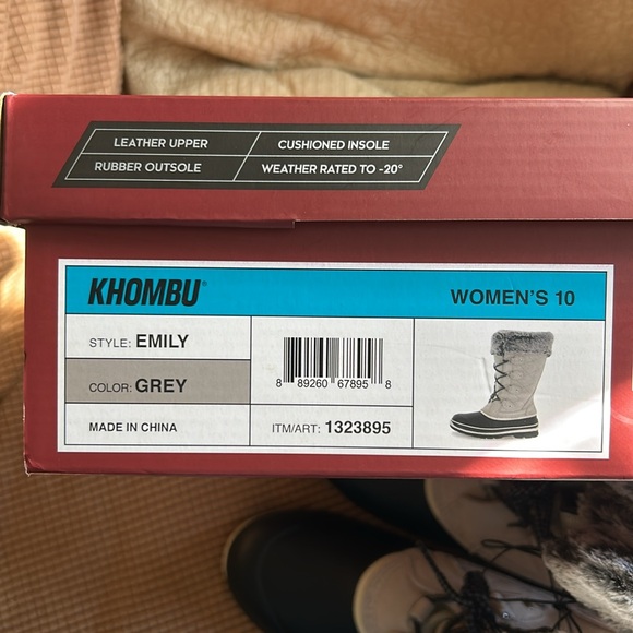 New women’s Khombu Emily tall boot in grey - Picture 6 of 7